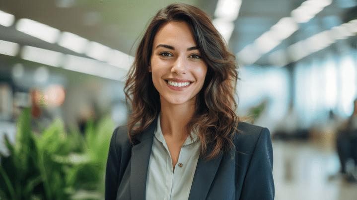 studentessa di economia in ufficio